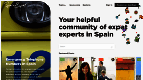 What Spainexpat.com website looked like in 2022 (1 year ago)