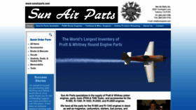 What Sunairparts.com website looked like in 2022 (1 year ago)
