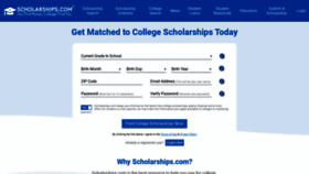 What Scholership.com website looked like in 2022 (1 year ago)
