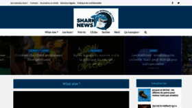 What Sharknews.fr website looked like in 2022 (3 years ago)