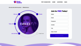 What Sweetdaddies.com website looked like in 2022 (1 year ago)