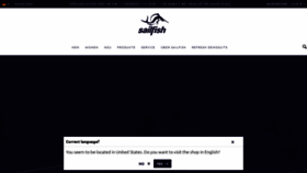 What Sailfish.com website looked like in 2022 (1 year ago)