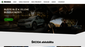 What Skoda-auto.cz website looked like in 2022 (1 year ago)