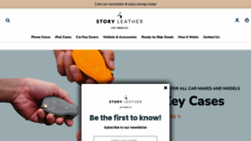 What Storyleather.com website looked like in 2022 (1 year ago)