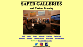 What Sapergalleries.com website looked like in 2022 (1 year ago)
