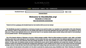 What Slackbuilds.org website looked like in 2022 (1 year ago)