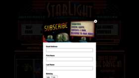 What Starlightdrivein.com website looked like in 2022 (1 year ago)