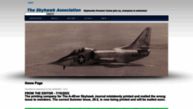 What Skyhawk.org website looked like in 2022 (1 year ago)