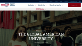 What Schiller.edu website looked like in 2022 (1 year ago)