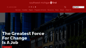 What Southwestmichiganfirst.com website looked like in 2022 (1 year ago)
