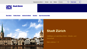 What Stzh.ch website looked like in 2022 (1 year ago)