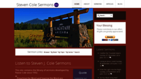 What Stevencolesermons.org website looked like in 2022 (1 year ago)