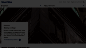 What Skanska.co.uk website looked like in 2022 (2 years ago)