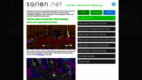 What Sarien.net website looked like in 2022 (1 year ago)