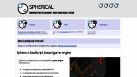What Spheredev.org website looked like in 2022 (1 year ago)