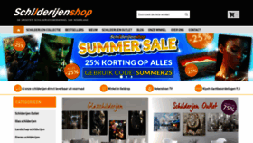 What Schilderijenshop.com website looked like in 2022 (1 year ago)