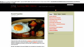 What Sundaynitedinner.com website looked like in 2022 (2 years ago)