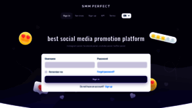 What Smmperfect.com website looked like in 2022 (1 year ago)