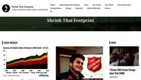 What Shrinkthatfootprint.com website looked like in 2022 (1 year ago)