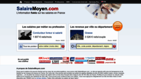 What Salairemoyen.com website looked like in 2022 (1 year ago)