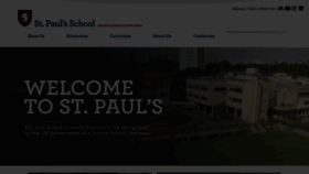 What Stpauls.br website looked like in 2022 (1 year ago)