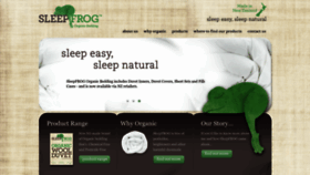What Sleepfrog.co.nz website looked like in 2022 (1 year ago)