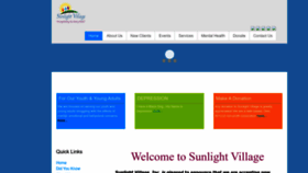 What Sunlightvillage.org website looked like in 2022 (1 year ago)