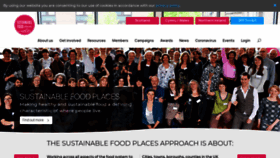 What Sustainablefoodplaces.org website looked like in 2022 (1 year ago)