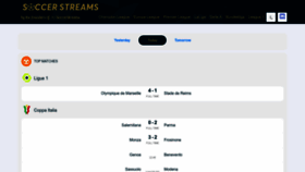 What Soccerstreams.to website looked like in 2022 (2 years ago)