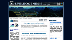 What Speleogenesis.info website looked like in 2022 (1 year ago)