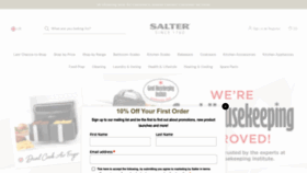 What Salter.com website looked like in 2022 (1 year ago)