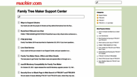 What Support.mackiev.com website looked like in 2022 (1 year ago)
