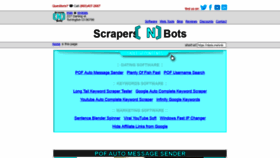 What Scrapersnbots.com website looked like in 2022 (1 year ago)