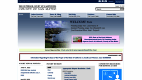 What Sanmateocourt.org website looked like in 2022 (1 year ago)
