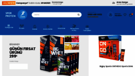 What Sporprotein.com website looked like in 2022 (1 year ago)