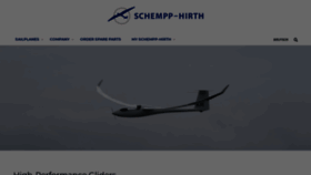 What Schempp-hirth.com website looked like in 2022 (1 year ago)