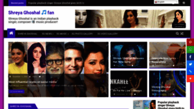 What Shreyaghoshal.org website looked like in 2022 (1 year ago)
