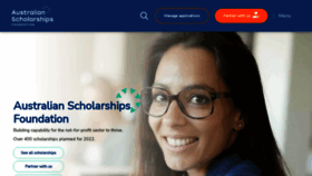 What Scholarships.org.au website looked like in 2022 (1 year ago)