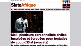 What Slateafrique.com website looked like in 2022 (1 year ago)