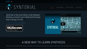 What Syntorial.com website looked like in 2022 (1 year ago)