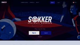 What Sokker.org website looked like in 2022 (1 year ago)
