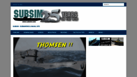 What Subsim.com website looked like in 2022 (1 year ago)
