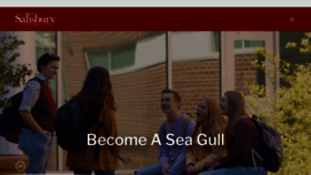 What Salisbury.edu website looked like in 2022 (1 year ago)