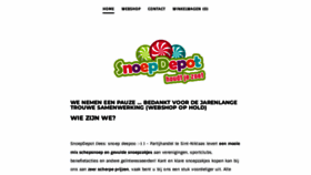 What Snoepdepot.be website looked like in 2022 (1 year ago)