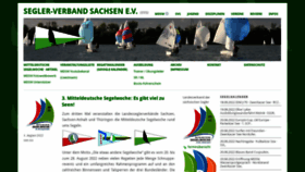 What Segeln-sachsen.de website looked like in 2022 (1 year ago)