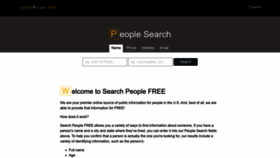 What Searchpeoplefree.com website looked like in 2022 (1 year ago)