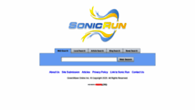 What Sonicrun.com website looked like in 2022 (3 years ago)