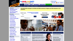 What Smslive247.com website looked like in 2022 (1 year ago)