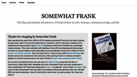 What Somewhatfrank.com website looked like in 2022 (1 year ago)