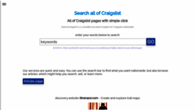 What Searchcraigslist.org website looked like in 2022 (1 year ago)